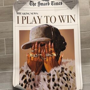 Stylish Home  Poster 24x36 Print - I Play to Win